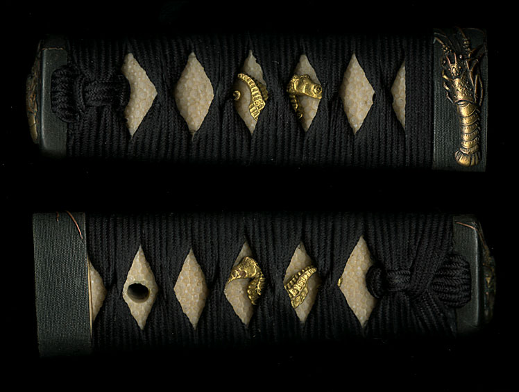 Ebi Tanto Japanese sword tsuka